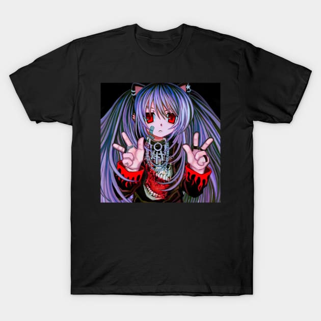 Metal Miku T-Shirt by Adrianisawaffle